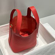 Hermes Picotin 18 Togo Red Gold Hardware - 4