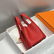 Hermes Picotin 18 Togo Red Gold Hardware - 2