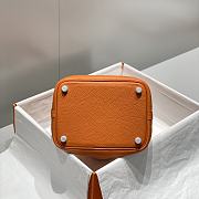 Hermes Picotin 18 Togo Orange Silver Hardware - 5