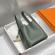 Hermes Picotin 18 Togo Almond Green Gold Hardware - 5