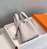 Hermes Picotin 18 Togo Purple Pastel Silver Hardware - 5