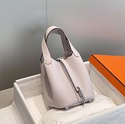 Hermes Picotin 18 Togo Purple Pastel Silver Hardware - 4