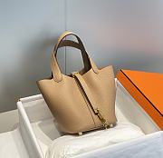 Hermes Picotin 18 Togo Milk Tea Gold Hardware - 1