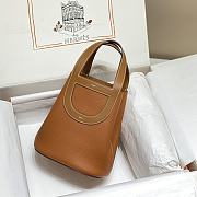 Hermes In The Loop 18 Gold Brown Silver Hardware - 5