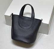 Hermes In The Loop 18 Black Silver Hardware - 2