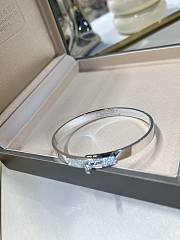 Hermes Kelly Half Diamond Bracelet White Gold - 6