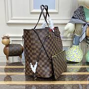 LV Neverfull GM Damier Ebene Canvas 39x32x19cm - 4