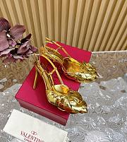 VLTN Atelier 03 Rose Edition Metallic Slingback Pumps - 1