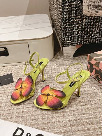 D&G Butterfly Applique Sandals 10cm 21000