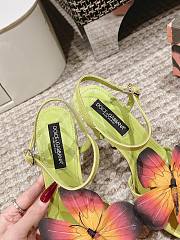 D&G Butterfly Applique Sandals 10cm 21000 - 6