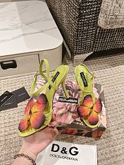 D&G Butterfly Applique Sandals 10cm 21000 - 2