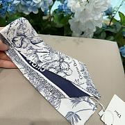 Dior Toile de Jouy Voyage Mitzah Scarf Blue - 5