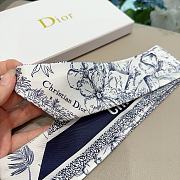 Dior Toile de Jouy Voyage Mitzah Scarf Blue - 4