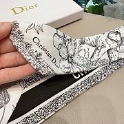 Dior Toile de Jouy Voyage Mitzah Scarf Black - 3