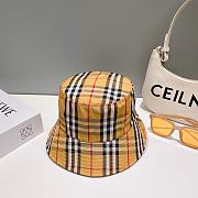 Burberry Check Cotton Bucket Hat Archive Beige - 3