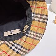 Burberry Check Cotton Bucket Hat Archive Beige - 6