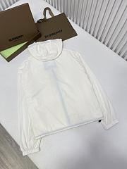 Burberry Cropped Nylon Jacket White - 2