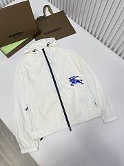 Burberry Cropped Nylon Jacket White - 3