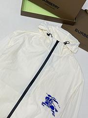 Burberry Cropped Nylon Jacket White - 5