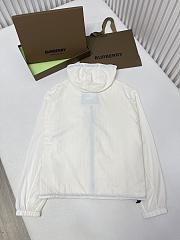 Burberry Cropped Nylon Jacket White - 6