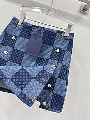 LV Damier Denim Mini Skirt 1AFMQS - 4