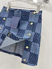 LV Damier Denim Mini Skirt 1AFMQS - 3