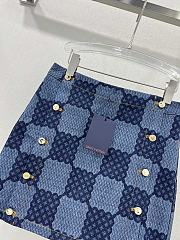 LV Damier Denim Mini Skirt 1AFMQS - 2