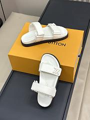 LV Sunset Flat Comfort Mule White 1AD1LB - 6