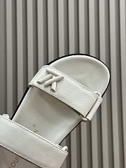 LV Sunset Flat Comfort Mule White 1AD1LB - 3