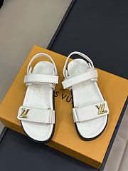 LV Sunset Comfort Flat Sandal White 1ABW7Q - 5