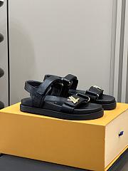 LV Sunset Comfort Flat Sandal Black 1ACG0Z - 1