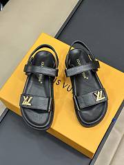 LV Sunset Comfort Flat Sandal Black 1ACG0Z - 6