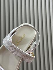 LV Sunset Flat Comfort Sandal Beige Patent Monogram Canvas 1ACL9S - 3