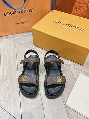 LV Sunset Flat Comfort Sandal Cacao Brown 1ACL9C - 1