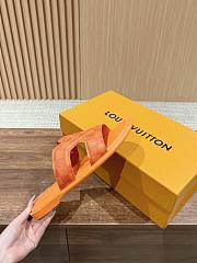 LV Oasis Mule Damier Grained Calf Leather Orange 1AC5DW - 4