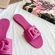 D&G Bianca DG-logo Slides Pink - 4