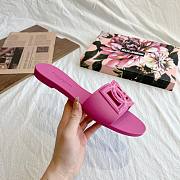 D&G Bianca DG-logo Slides Pink - 5