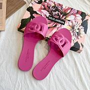 D&G Bianca DG-logo Slides Pink - 6