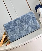 LV Speedy 40 Bandoulière Damier Denim 3D Cotton Canvas N40701 40x26x23cm - 4