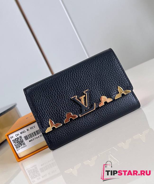 LV Capucines Compact Wallet Black M82764 13.5x9.5x3cm - 1