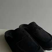 Hermes Go Mule Black Suede - 5