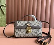 Gucci Ophidia Mini Bag Beige And Ebony GG 18x10x5cm - 1