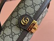 Gucci Ophidia Mini Bag Beige And Ebony GG 18x10x5cm - 2