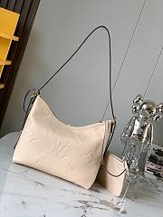 LV CarryAll PM Monogram Empreinte Cream M46293 30x24x12cm - 5