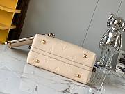 LV CarryAll PM Monogram Empreinte Cream M46293 30x24x12cm - 6