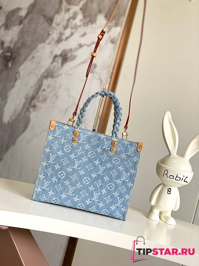 LV Let Go PM Sky Blue Denim M24897 28x23x10.5cm - 1