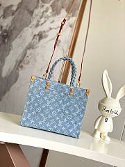 LV Let Go PM Sky Blue Denim M24897 28x23x10.5cm - 1