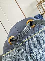 LV Montsouris Backpack Damier Denim 3D N40708 32x40x19cm - 6