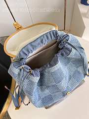 LV Montsouris Backpack Damier Denim 3D N40708 32x40x19cm - 5