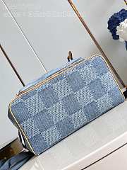 LV Montsouris Backpack Damier Denim 3D N40708 32x40x19cm - 2